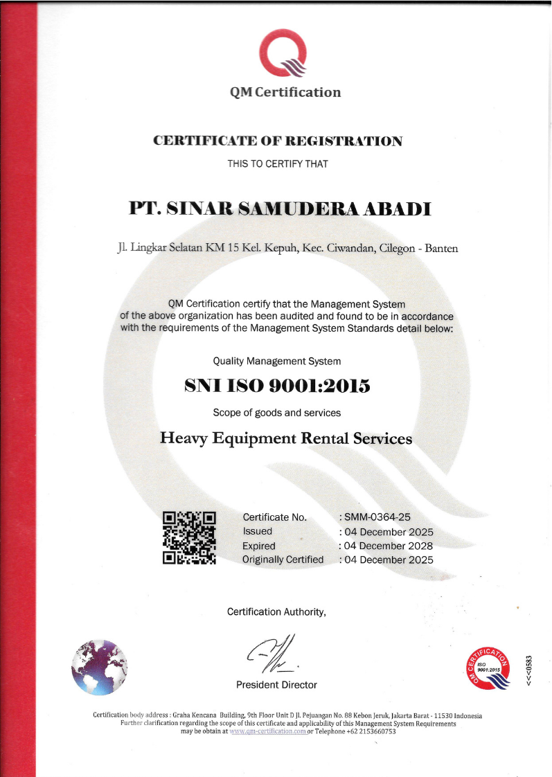 ISO 9001 Certificate
